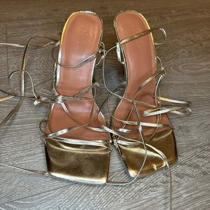 Gold heels